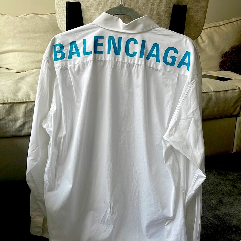 Gently Used BALENCIAGA Branded Button Down